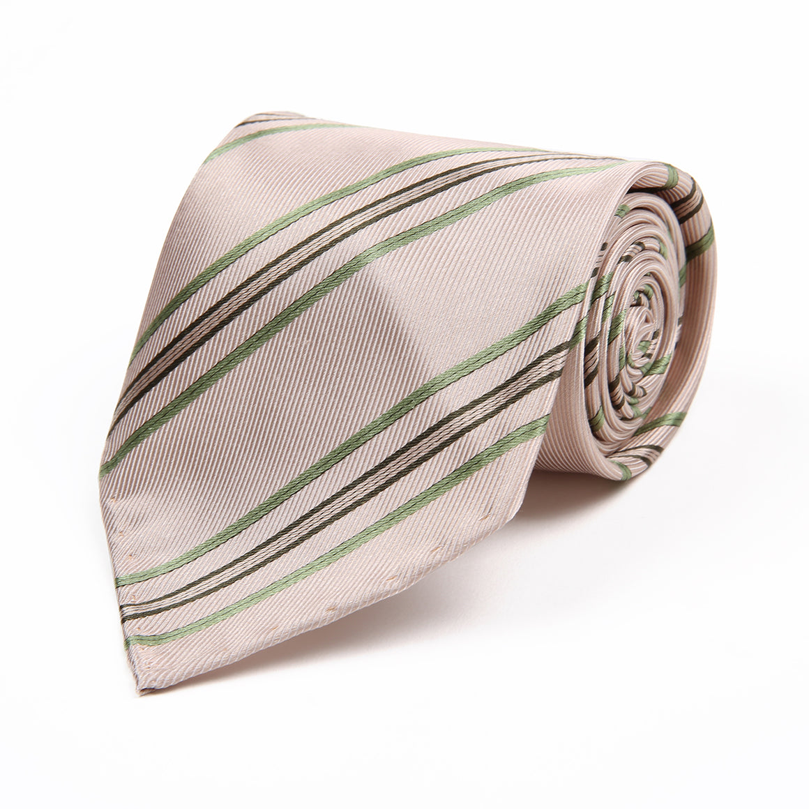 White Pencil Brown Tie