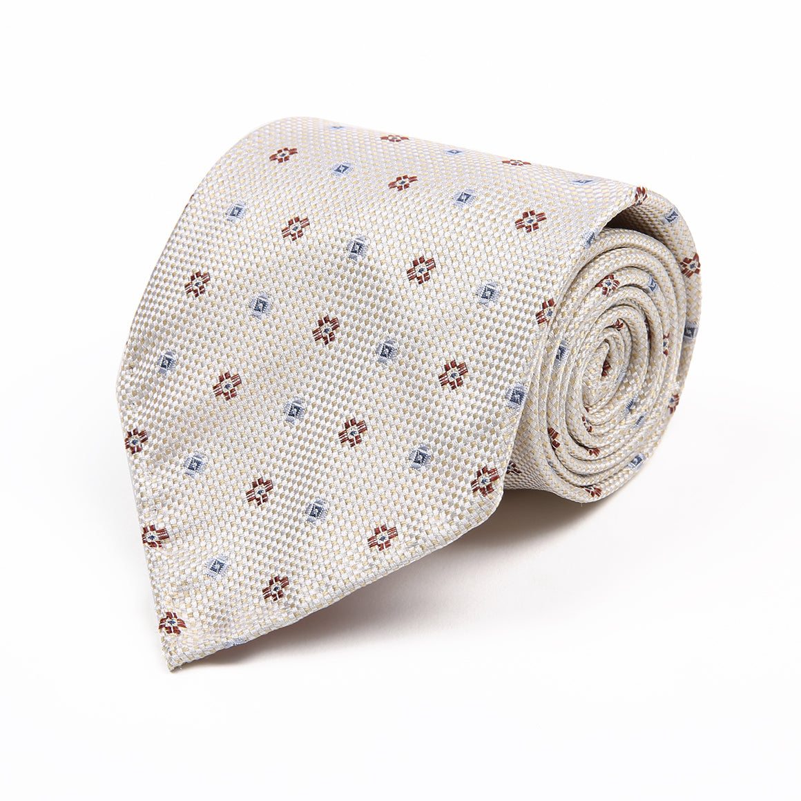 Creamy Polka Tie