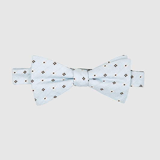 Ivory and Red Classy Bow Tie