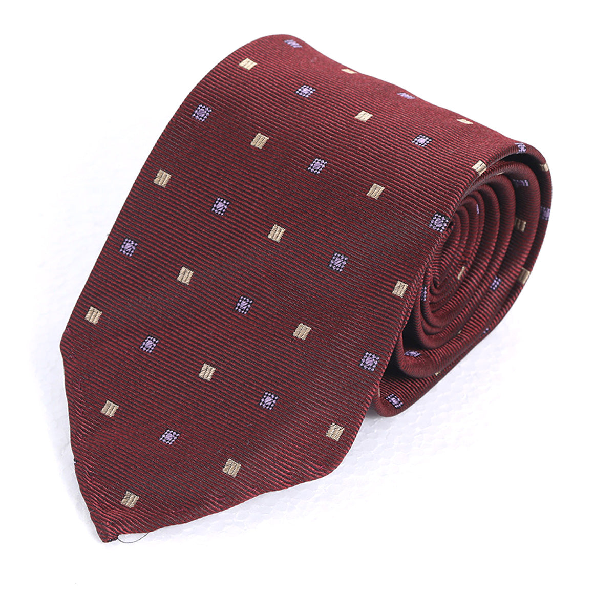 Saddle Blue Polka Tie