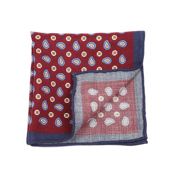 Elegant Merlot Pocket Square