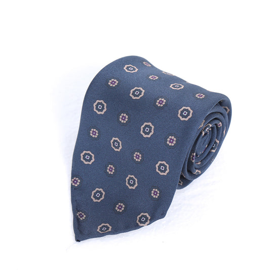 Tan Purple Charm Tie