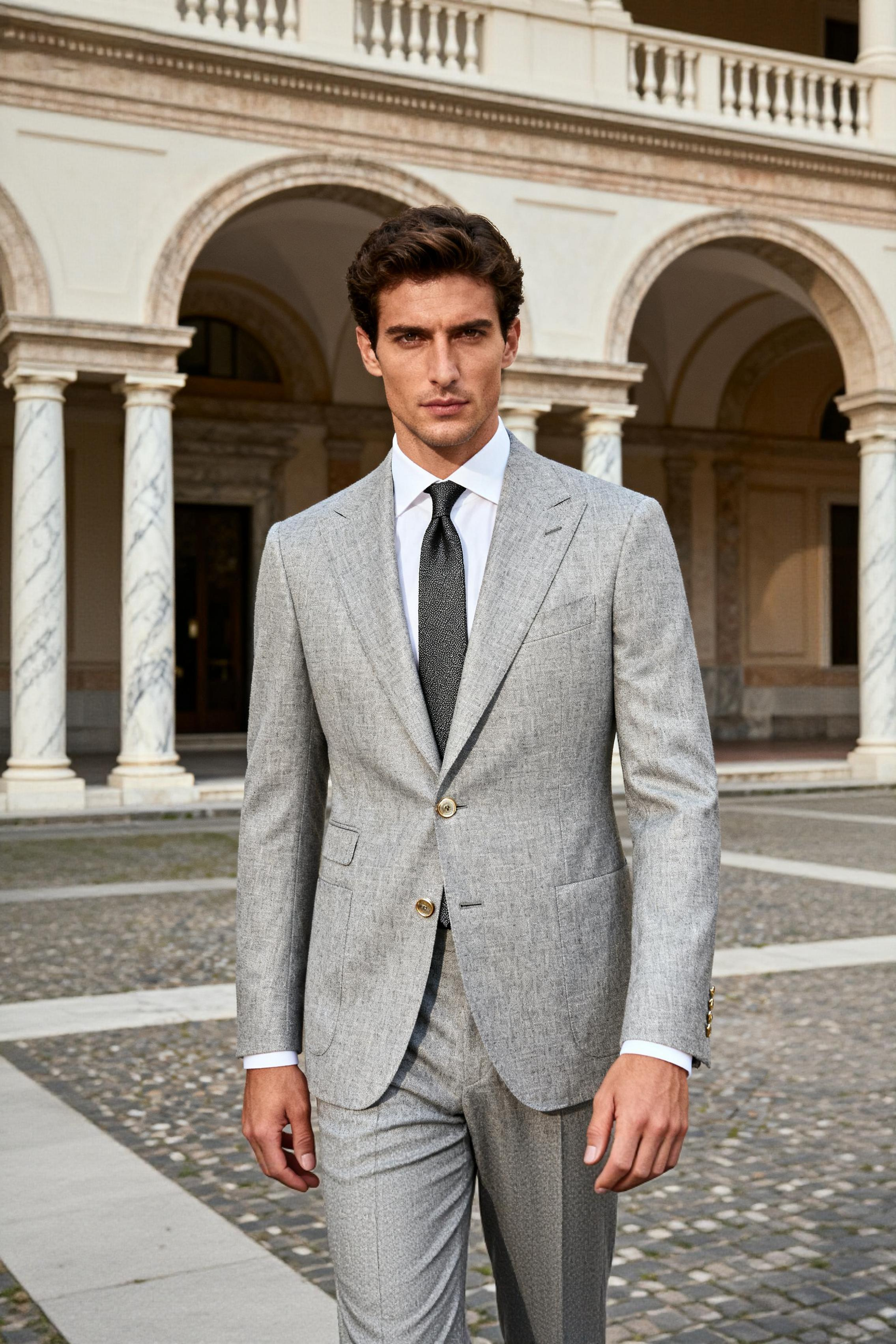 CALDER light grey suit