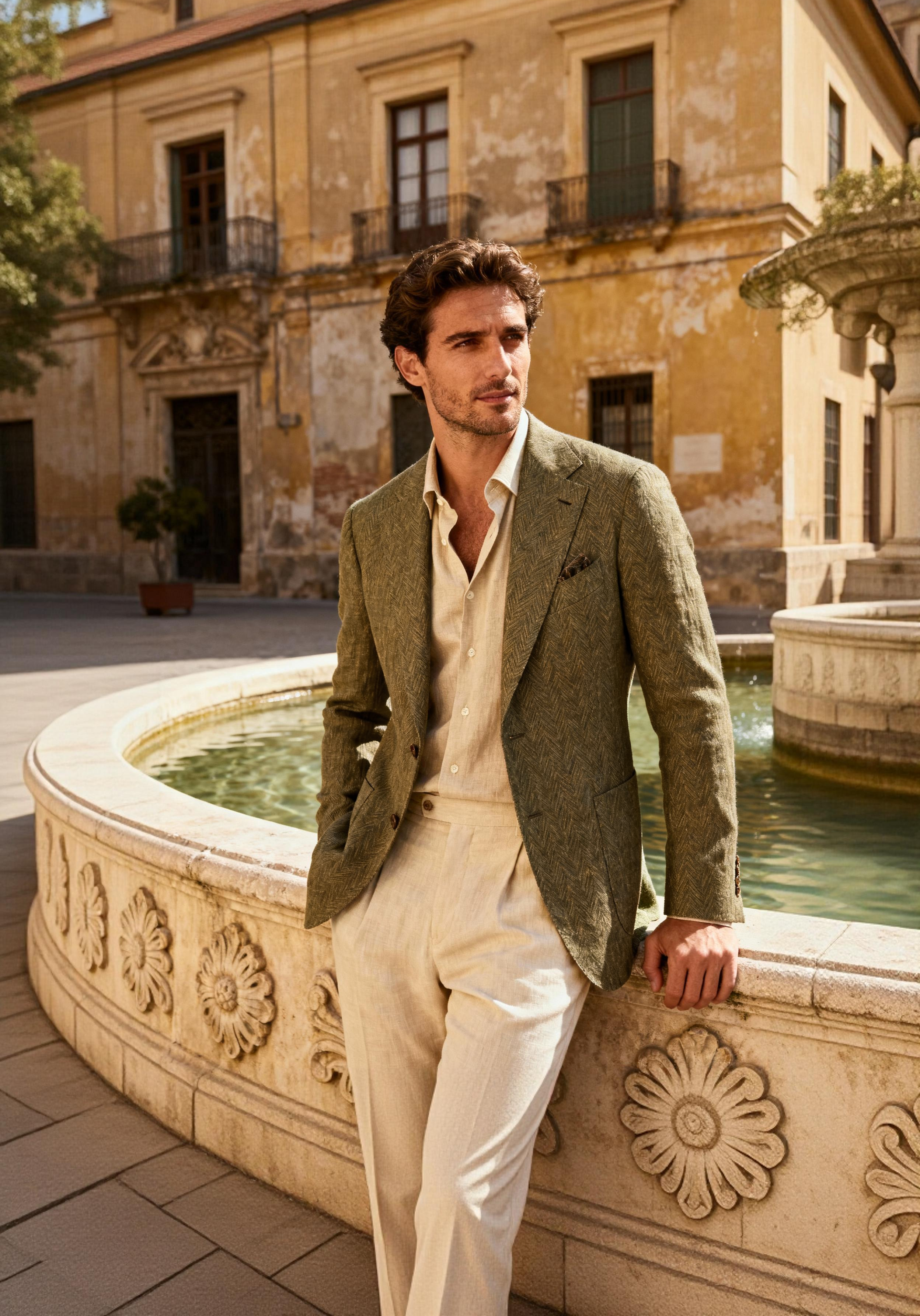 CAMDEN olive and tan look