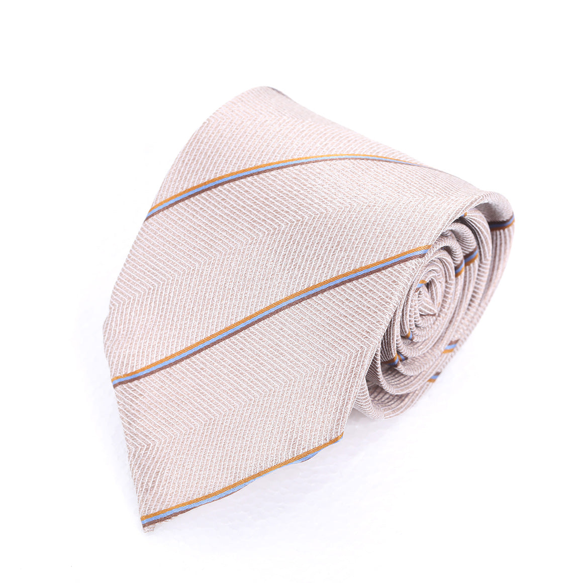 Acorn Stripe White Tie