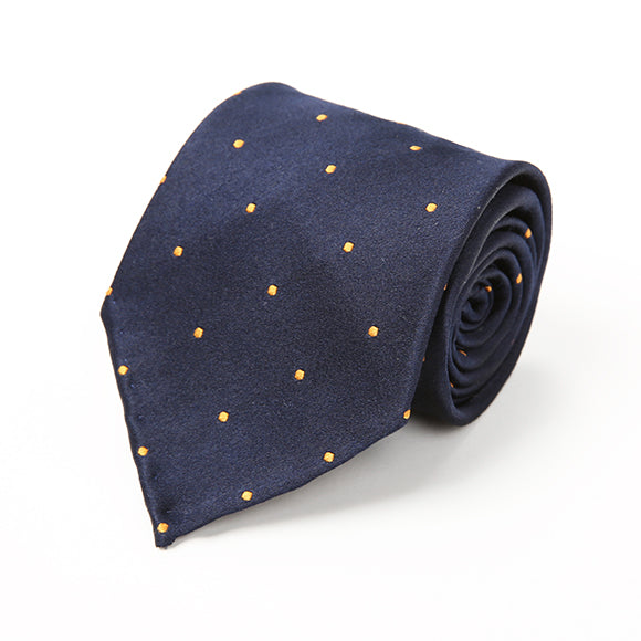 Midnight Blue Polka Tie