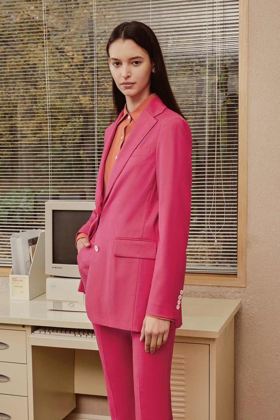 Skyler Custom Pink Suit by Self-Made Couture