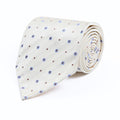 White Lilly Polka Tie