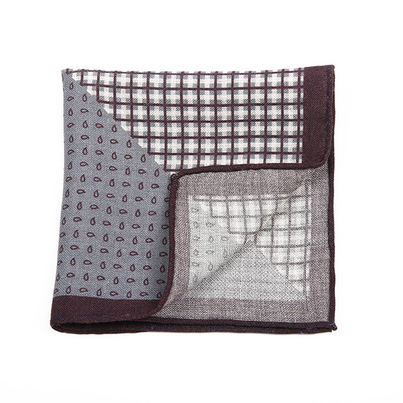Graphite Symphony Pocket Square