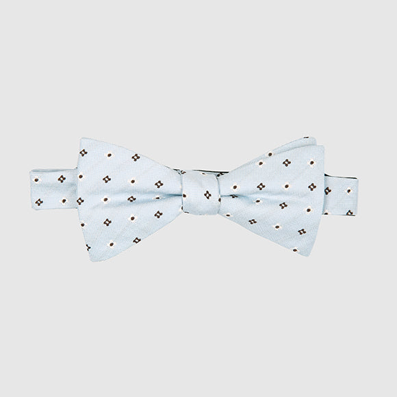 Ivory and Red Classy Bow Tie
