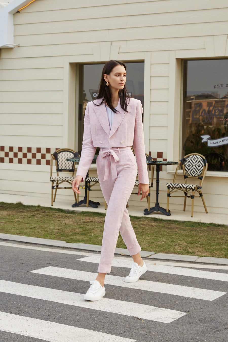 Rowan Custom Pink Suit by Self-Made Couture