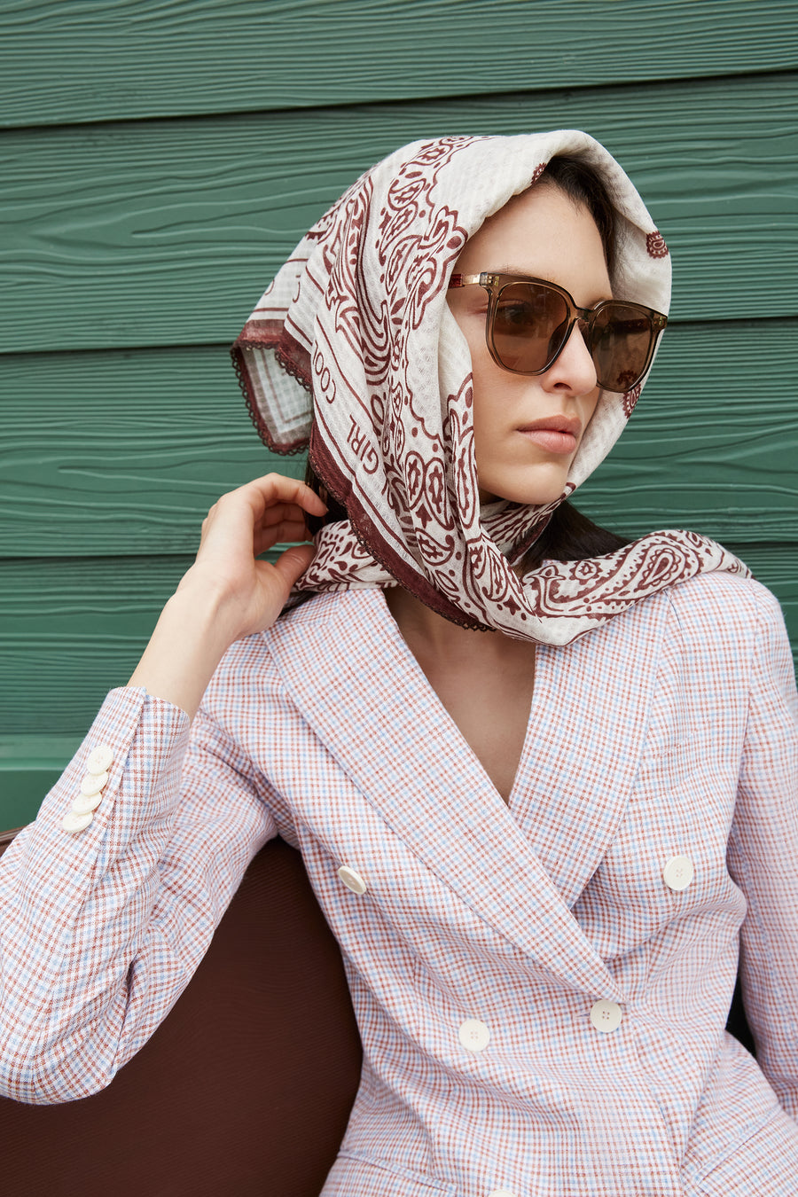 Remy Custom Pink Plaid Suit by Self-Made Couture
