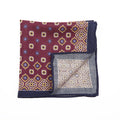 Burgundy Blossom Pocket Square