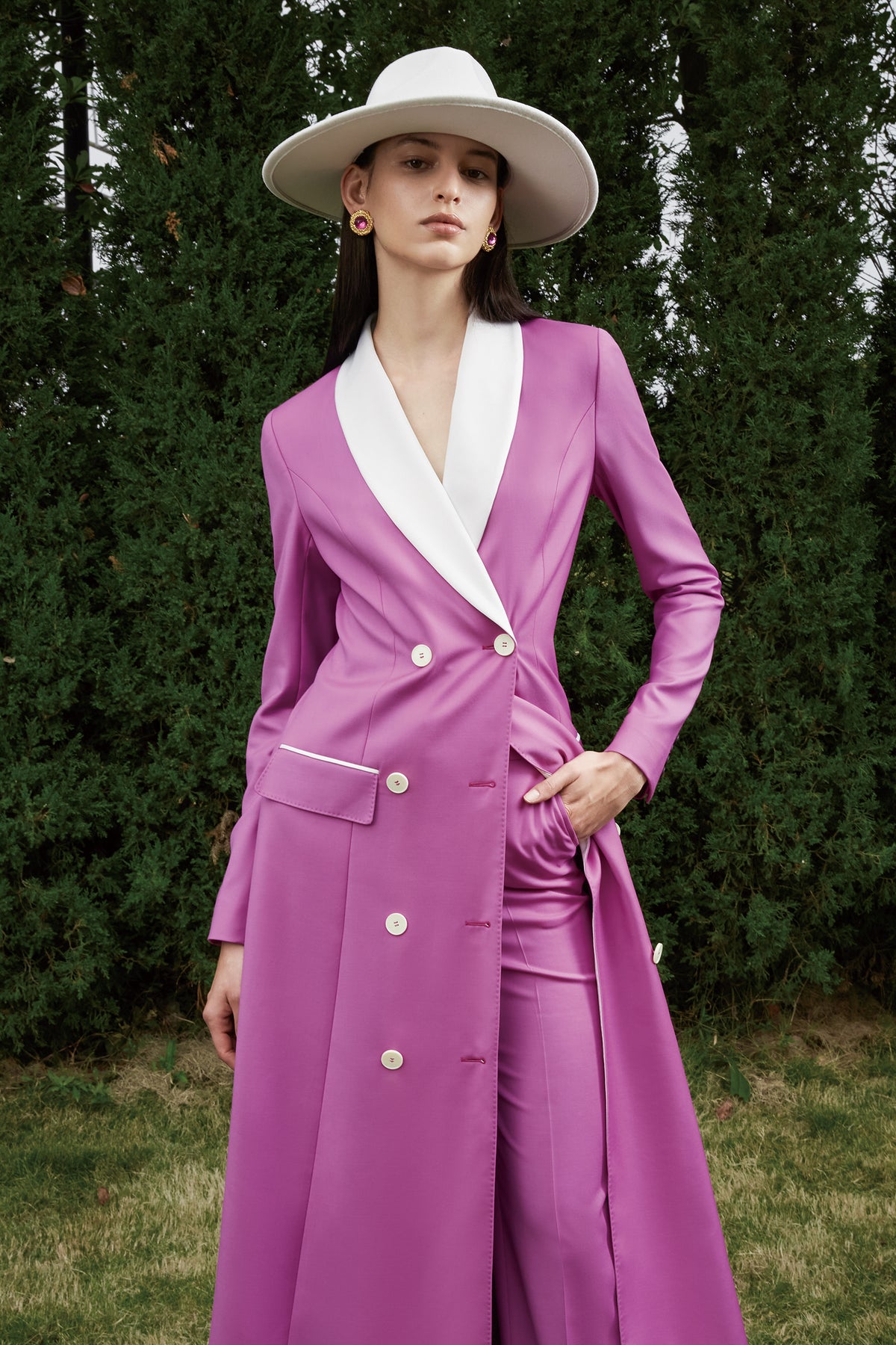 Landry Custom Purple Tuxedo by Self-Made Couture