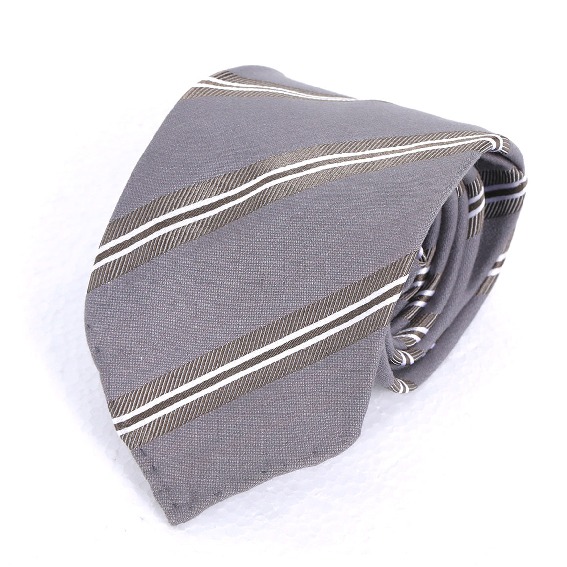 Grey Striped Tie