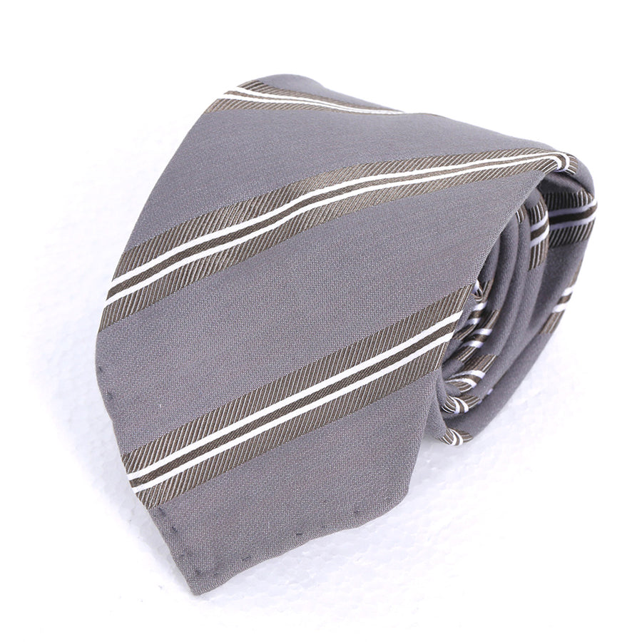 Grey Striped Tie