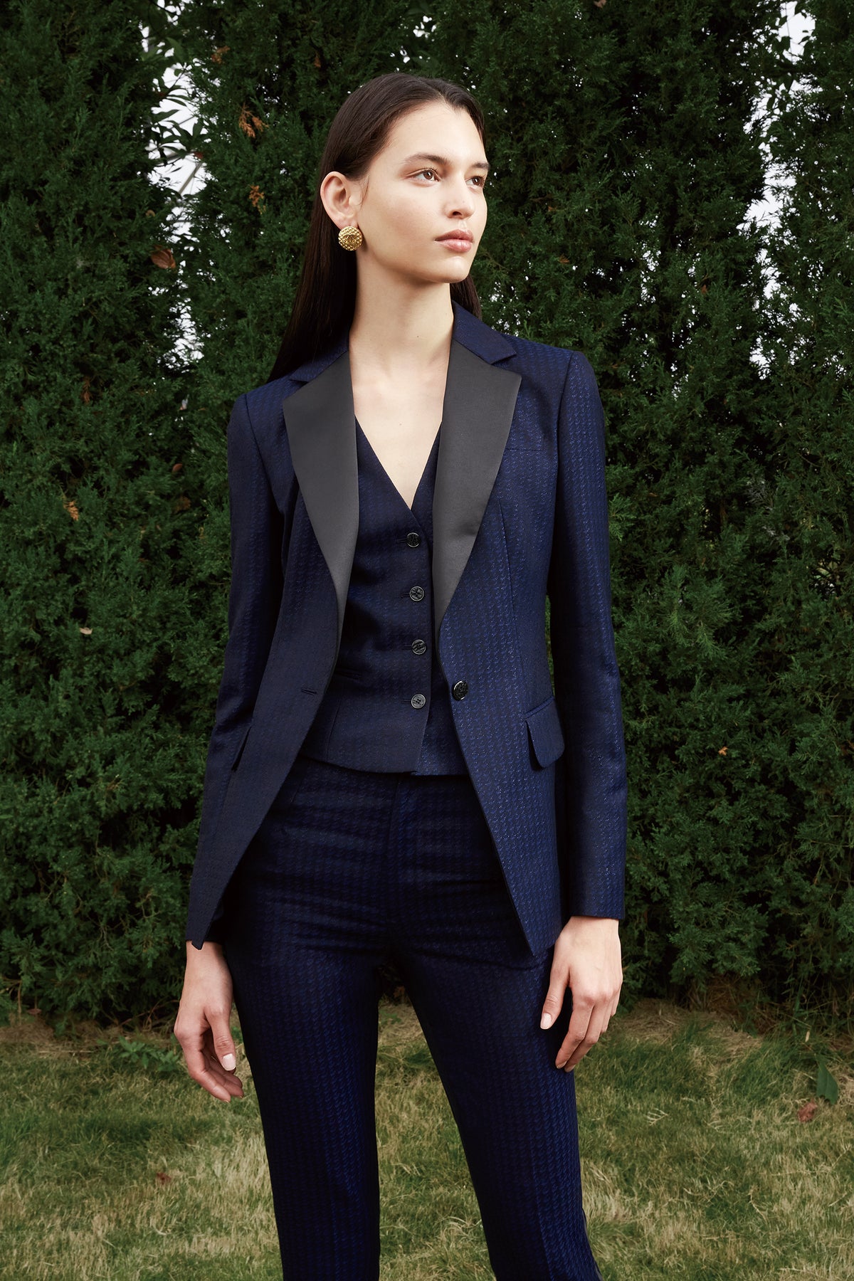 Leslie Custom Blue Tuxedo by Self-Made Couture