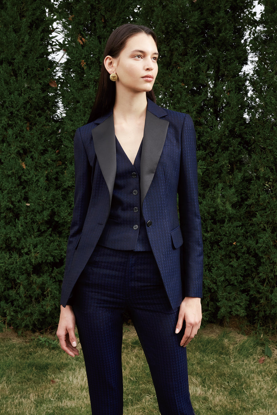 Leslie Custom Blue Tuxedo by Self-Made Couture