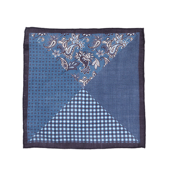 Azure Illusion Pocket Square