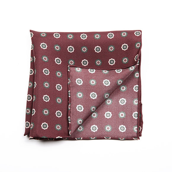 Crimson Whisper Pocket Square