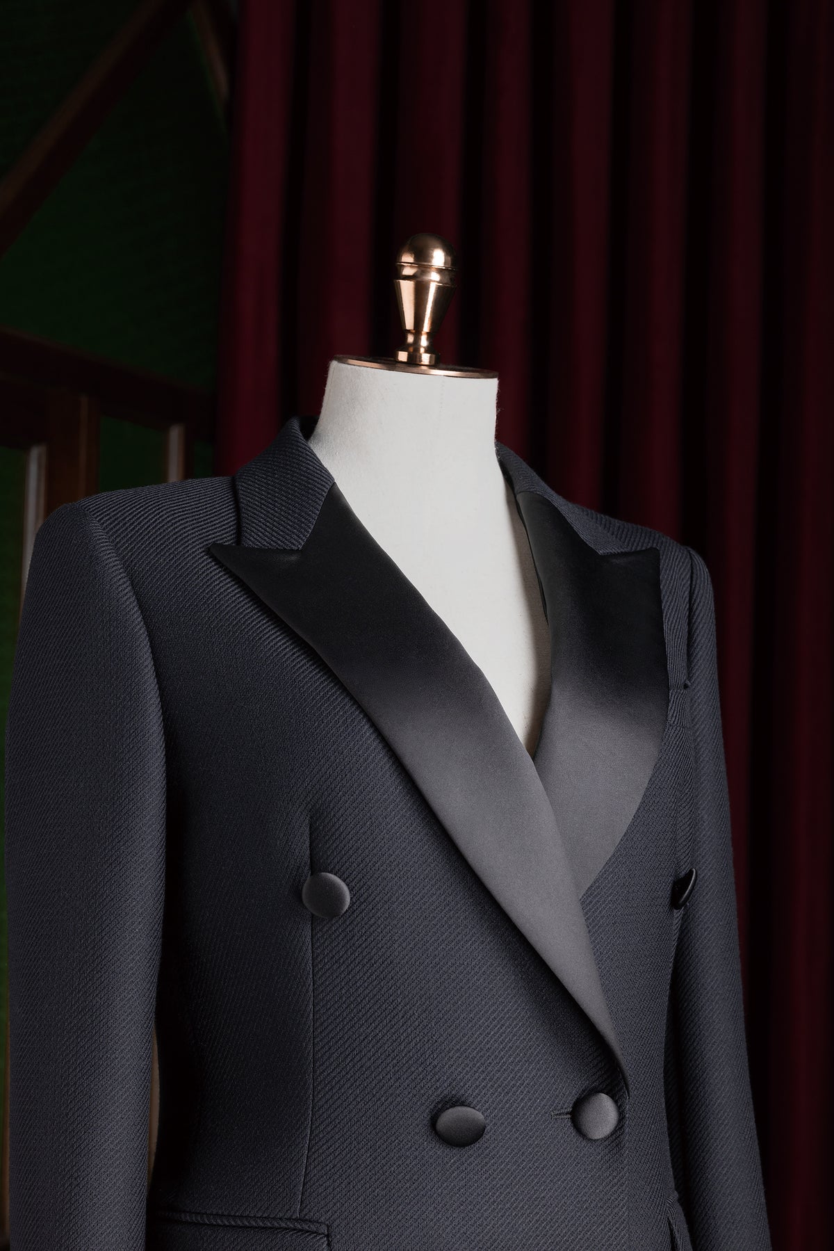 Loga Custom Black Tuxedo by Self-Made Couture