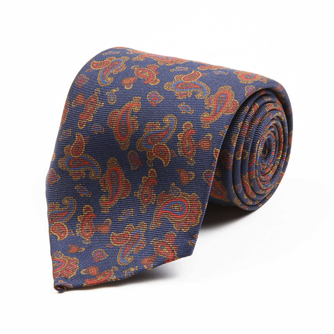 Navy Paisley Tie