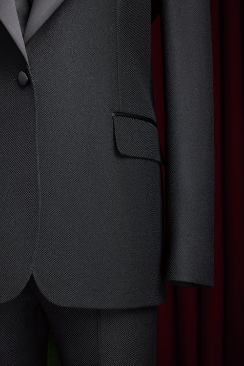Marley Custom Black Tuxedo by Self-Made Couture