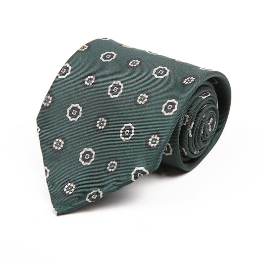 Round Green Artisan Tie