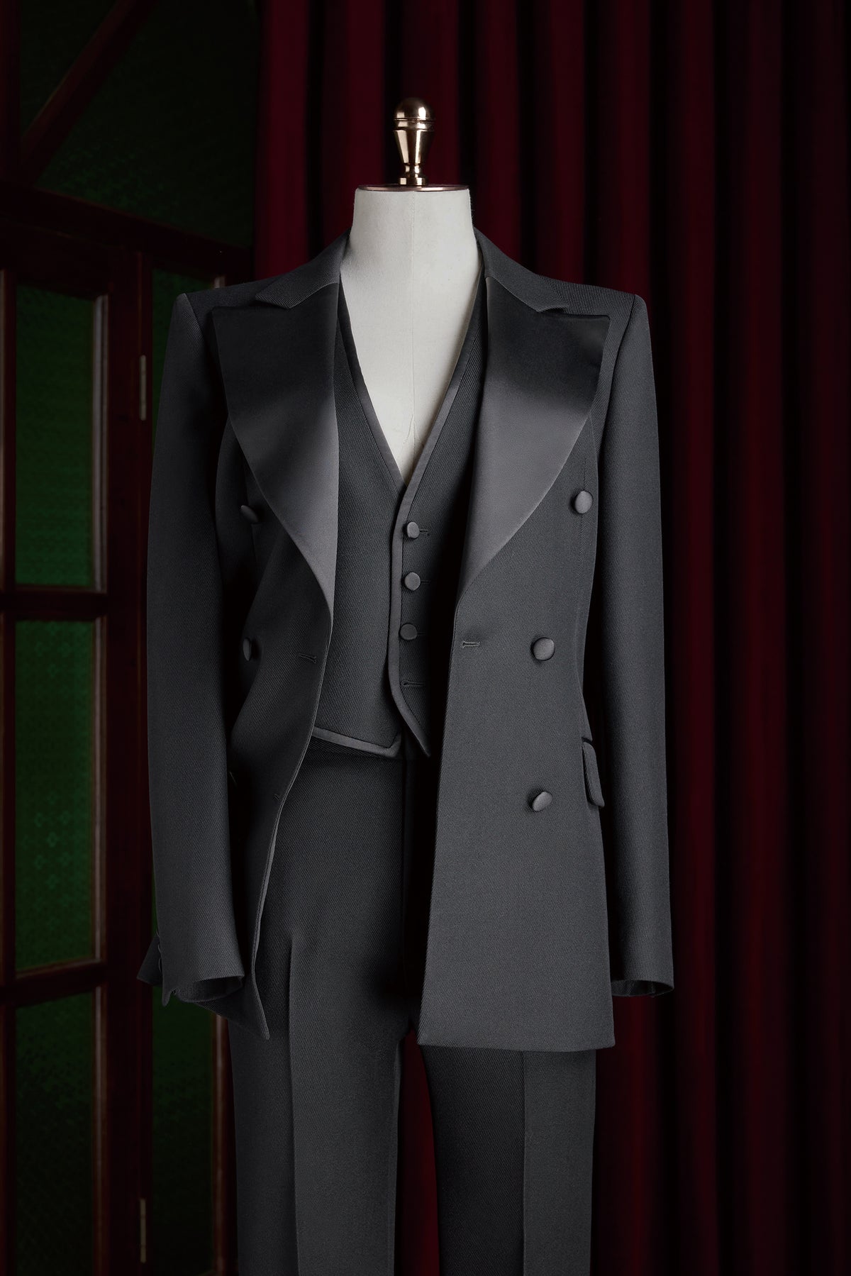 Milan Custom Black Tuxedo by Self-Made Couture