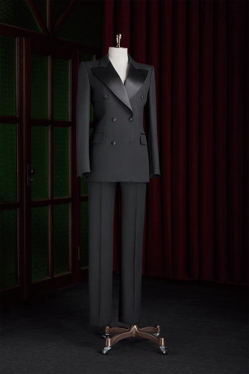 Milan Custom Black Tuxedo by Self-Made Couture