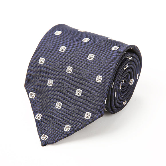 Navy Abstract Tie