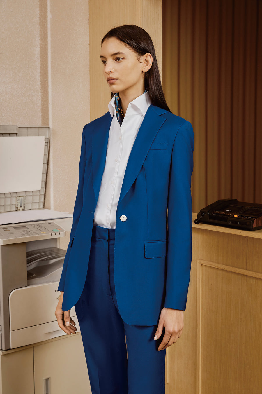 Quinn Custom Blue Suit by Self-Made Couture