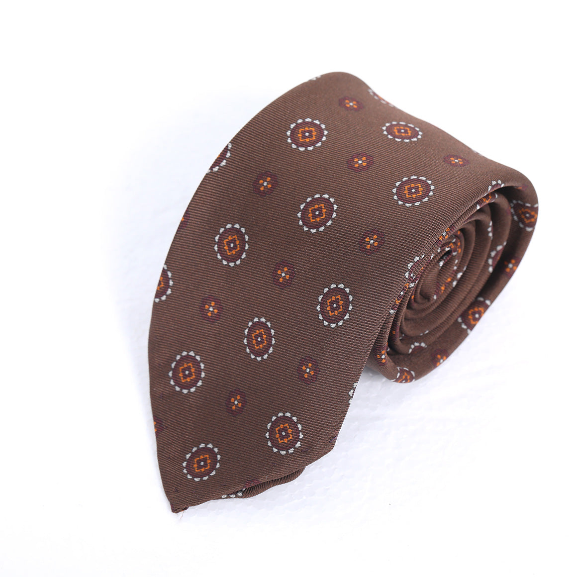 Sunflower Charm Brown Tie