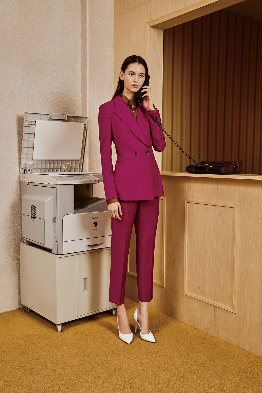 Hayden Custom Pink Suit by Self-Made Couture