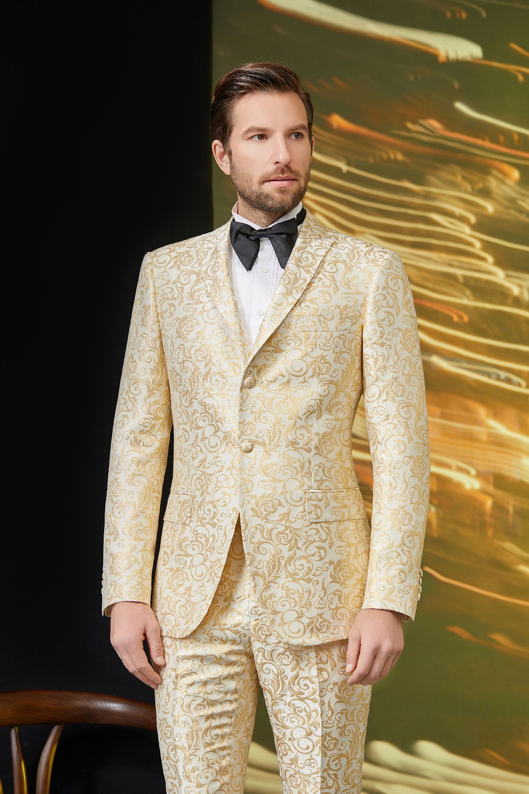 COOKE Custom Cream Tuxedo by Self-Made Couture