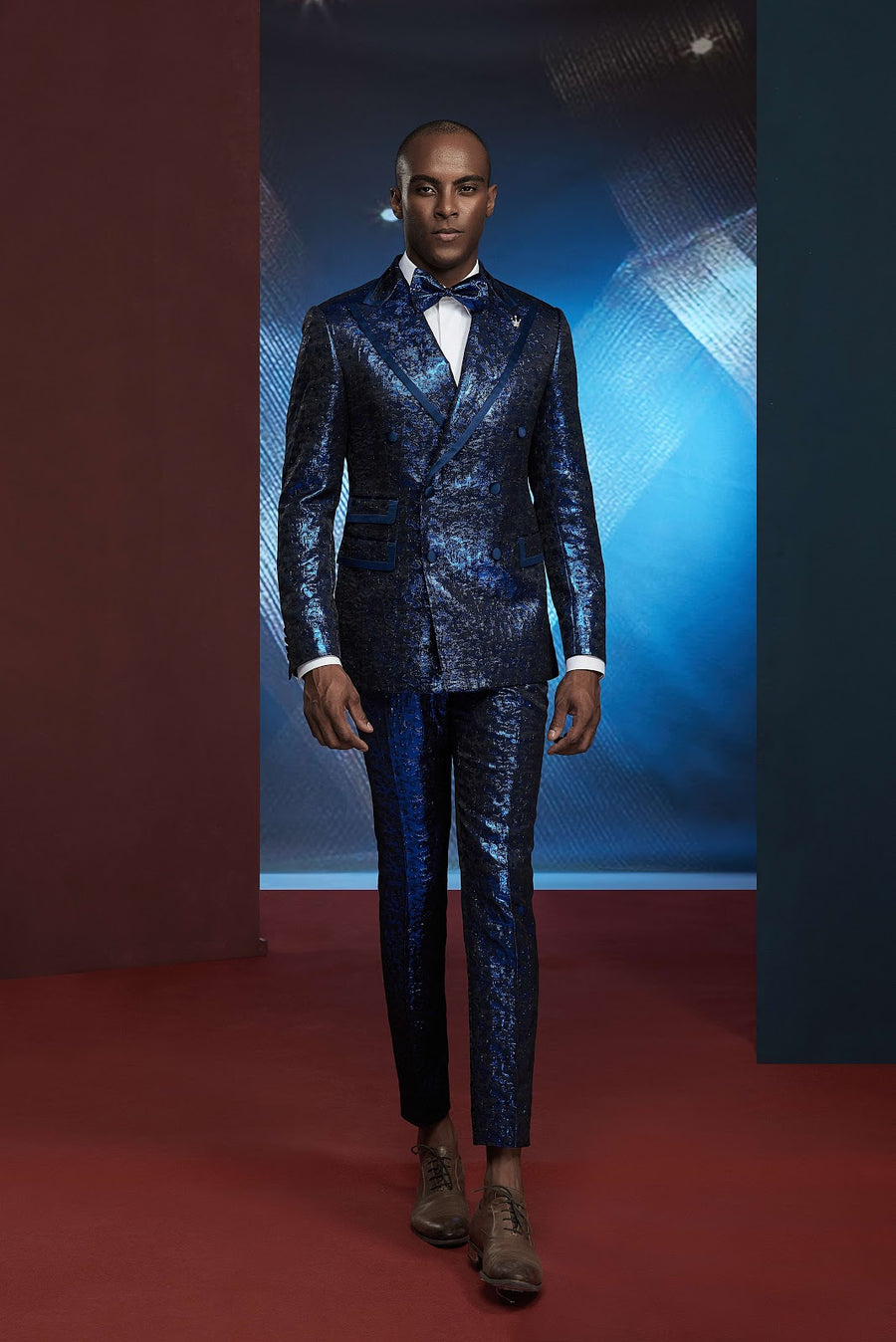 HARRIS Custom Blue Tuxedo by Self-Made Couture