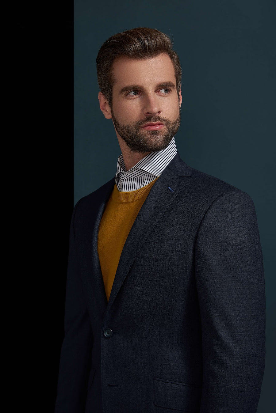 HUDSON Custom Blue Suit by Self-Made Couture