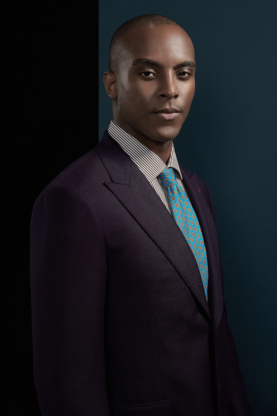 JET Custom Purple Suit by Self-Made Couture