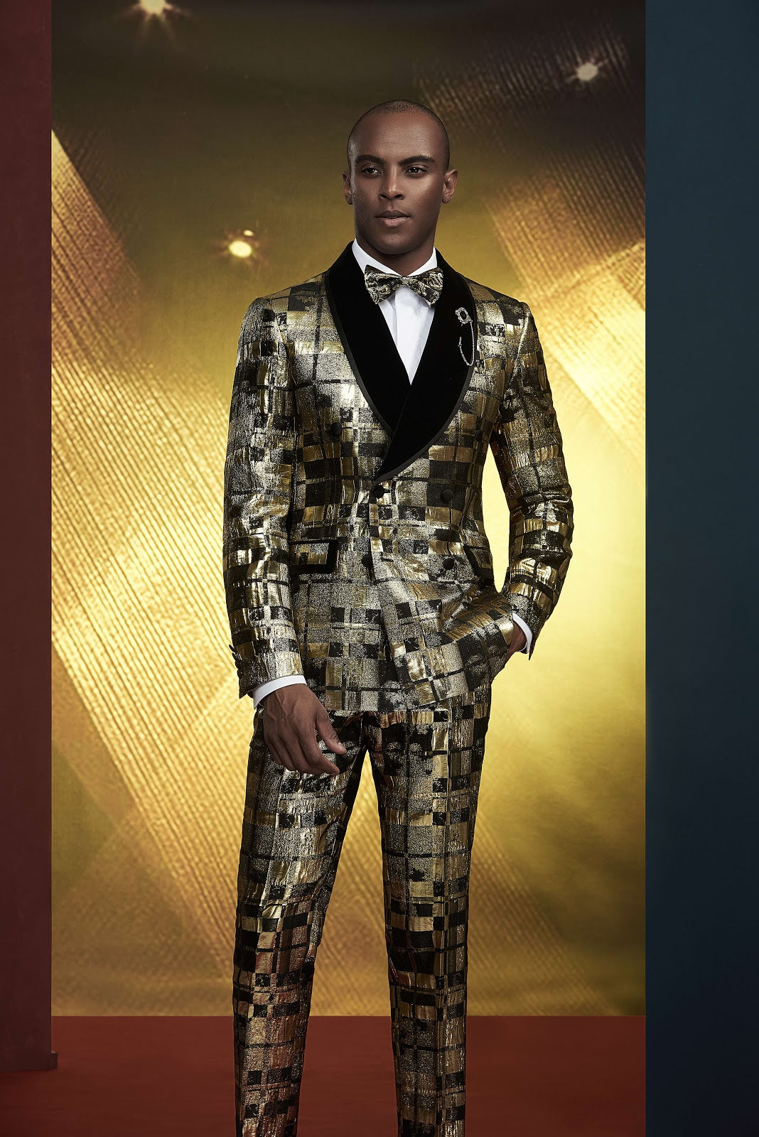JULIAN Custom Gold Tuxedo by Self-Made Couture