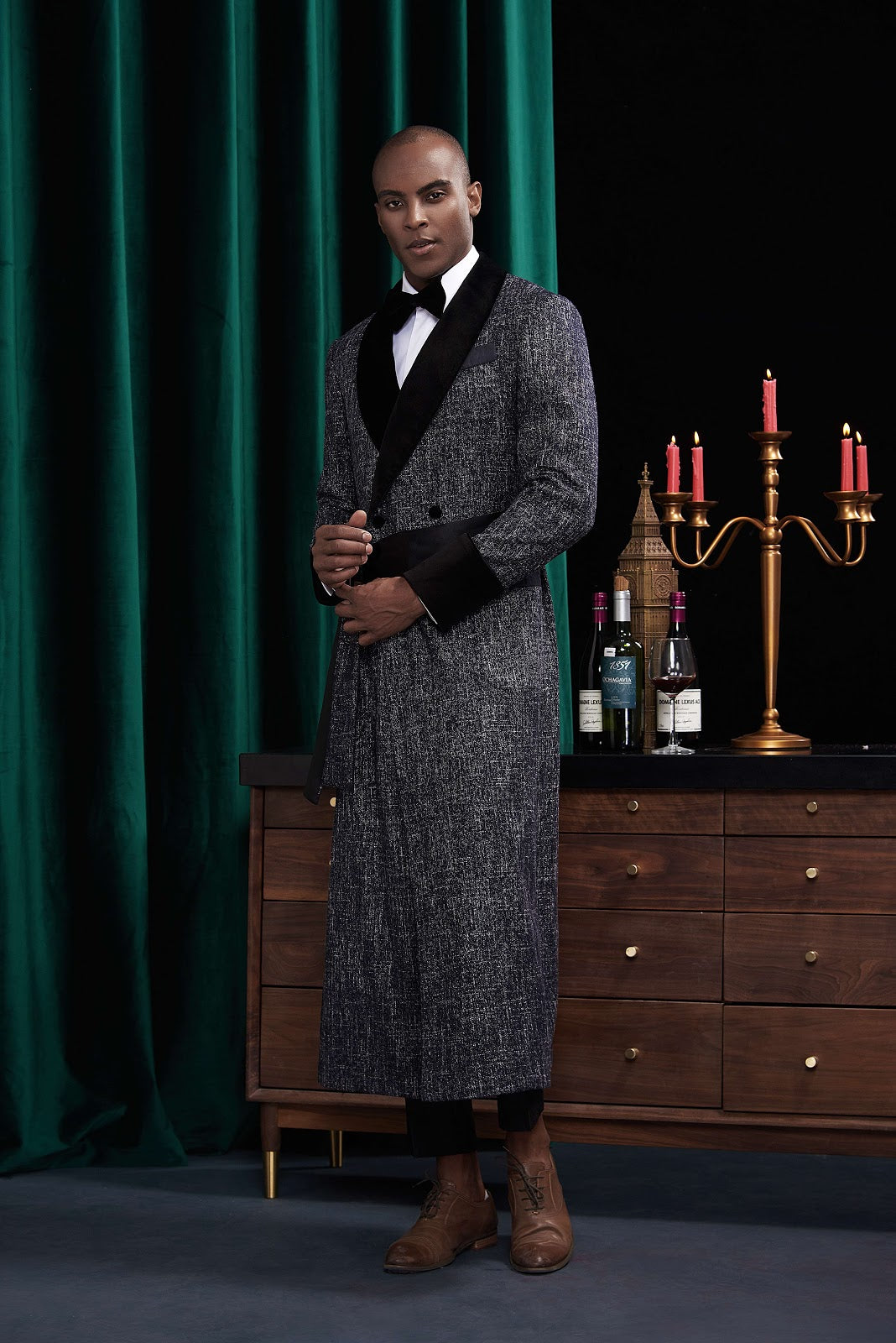 KODI Custom Grey Tuxedo by Self-Made Couture