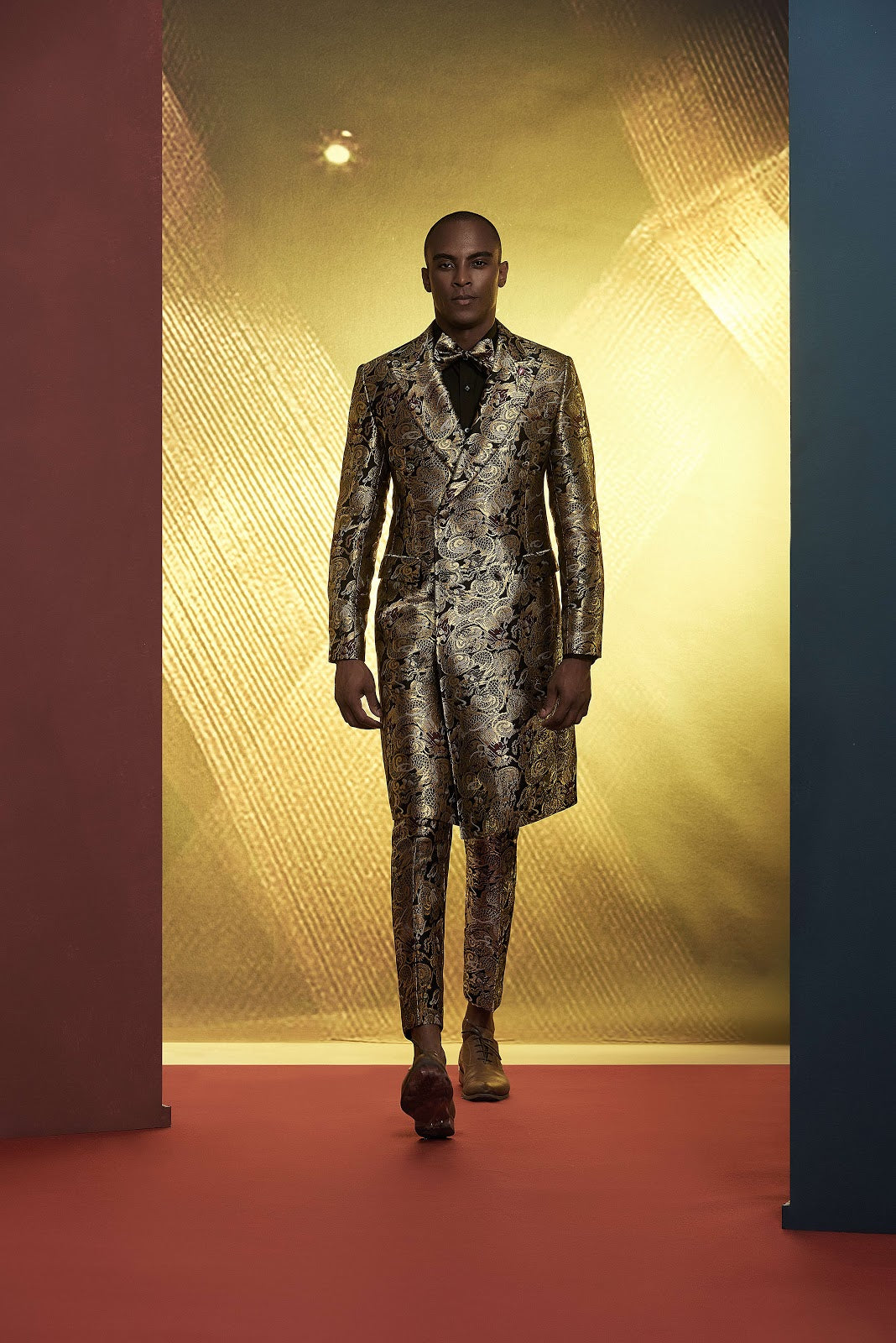 MANSA Custom Gold Tuxedo by Self-Made Couture