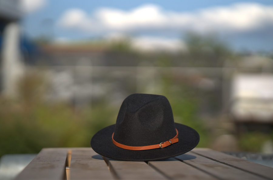 Black Fedora Hat