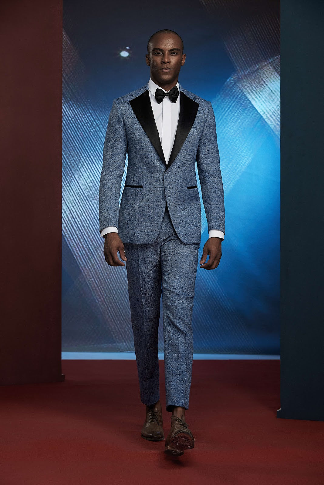 THOMAS Custom Blue Tuxedo by Self-Made Couture