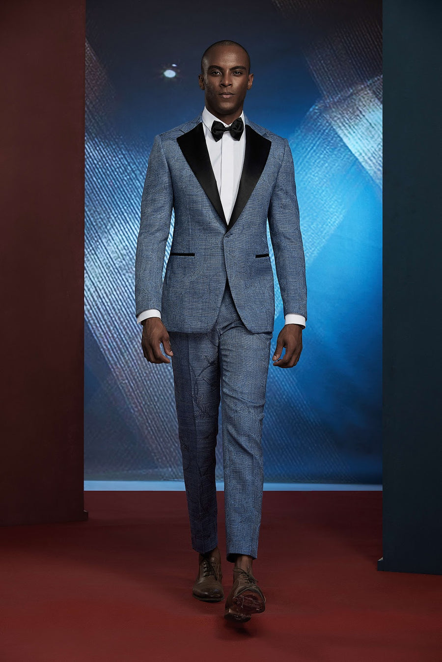 THOMAS Custom Blue Tuxedo by Self-Made Couture