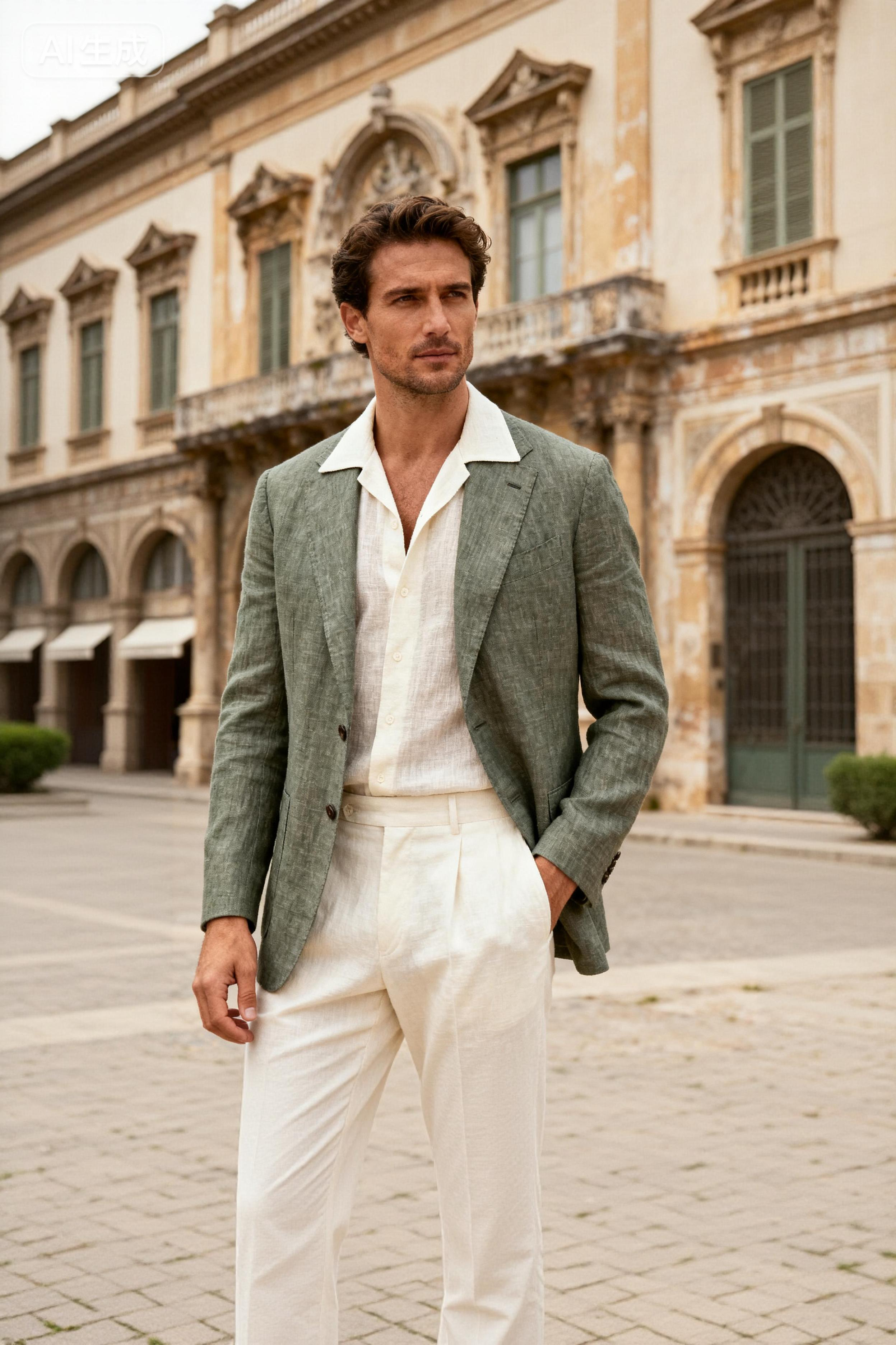 MERCER sage green look