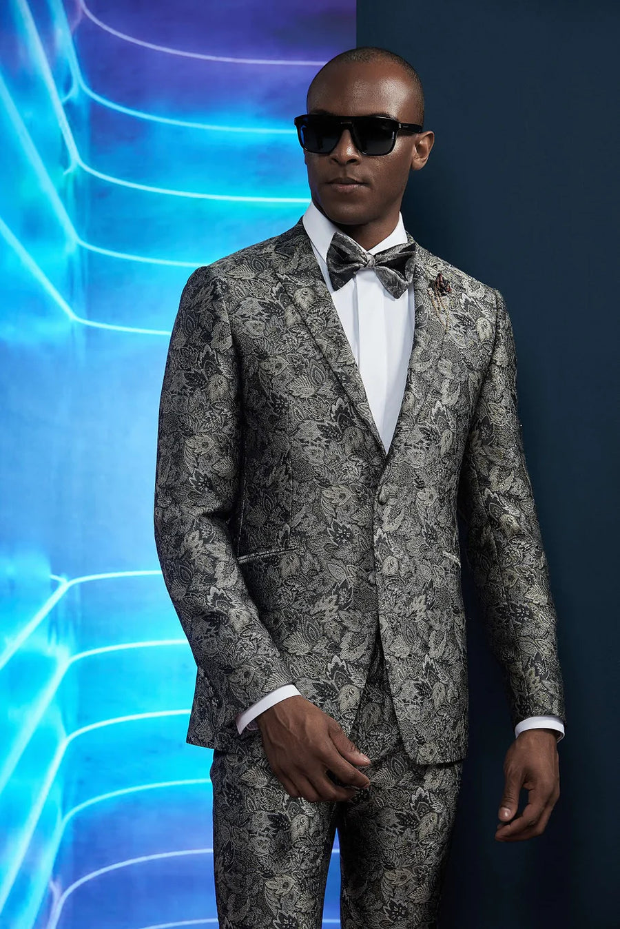 ODEN Custom Grey Tuxedo by Self-Made Couture
