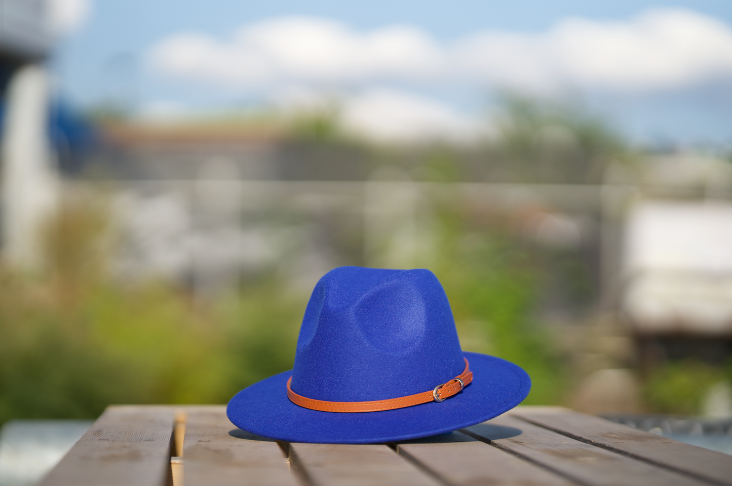 Royal Blue Fedora Hat