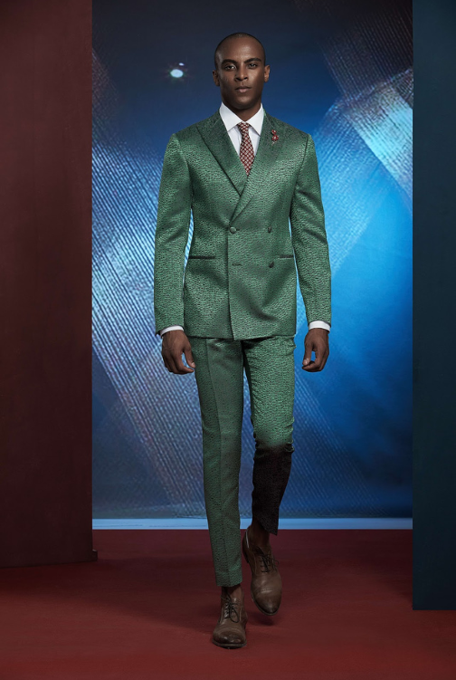 SAMUELS Custom Green Suit by Self-Made Couture