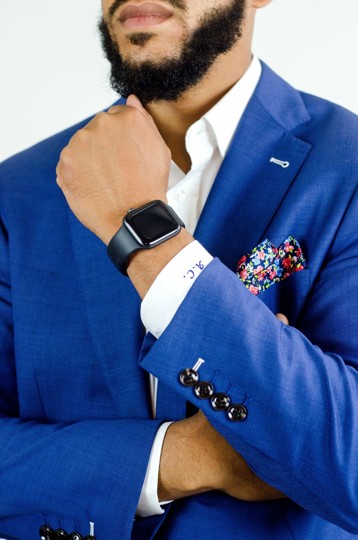 CALDWELL Custom Blue Suit by Self-Made Couture