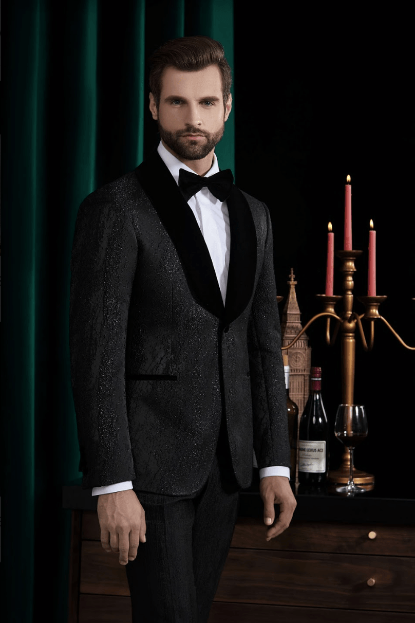PORTER Custom Black Tuxedo by Self-Made Couture